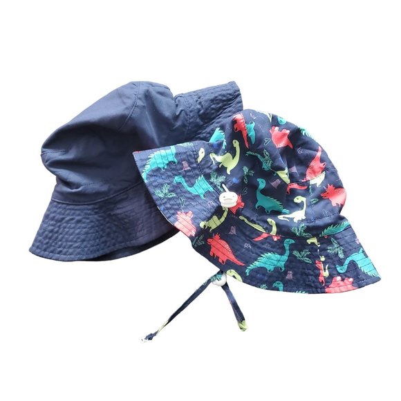 Boys Set of 2 Bucket Hats Summer Sun Protection. Gently worn. - Picture 1 of 3